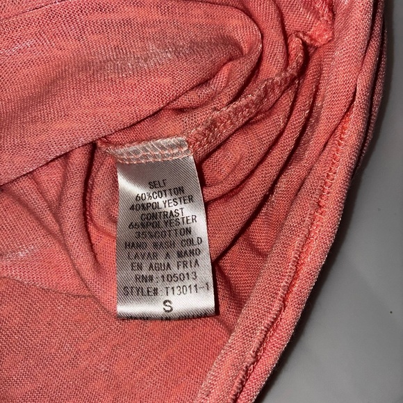 2/$35 Andree by Unit Oversized S Blouse Crop Embroidered Boxy Coastal Lagenlook - Picture 6 of 8